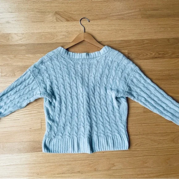 PINK ROSE Blue Button Up Sweater Size Small in Excellent Condition - Picture 3 of 8